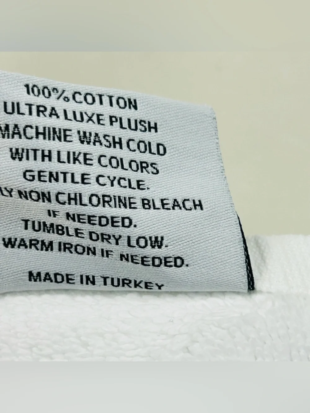QUINCE Turkish Ultra Plush Bath Sheet Towel White 7267